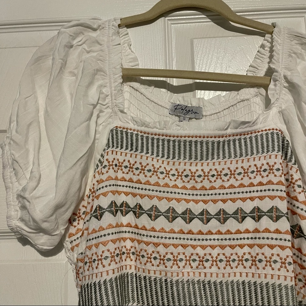 Karolina Embroidered Midi in Ivory - Picture 7 of 9